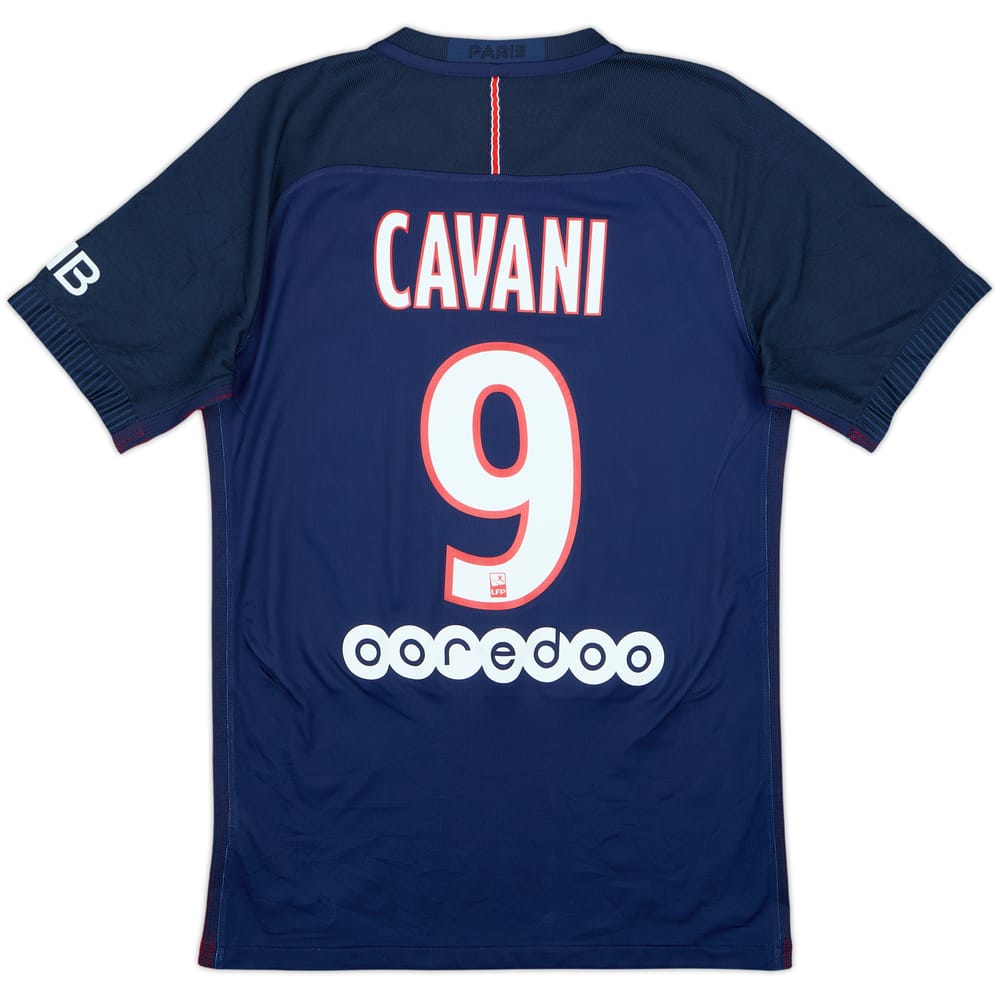 Camiseta Auténtica de local del Paris Saint-Germain 2016-17 Cavani #9 - 8/10 - (S)