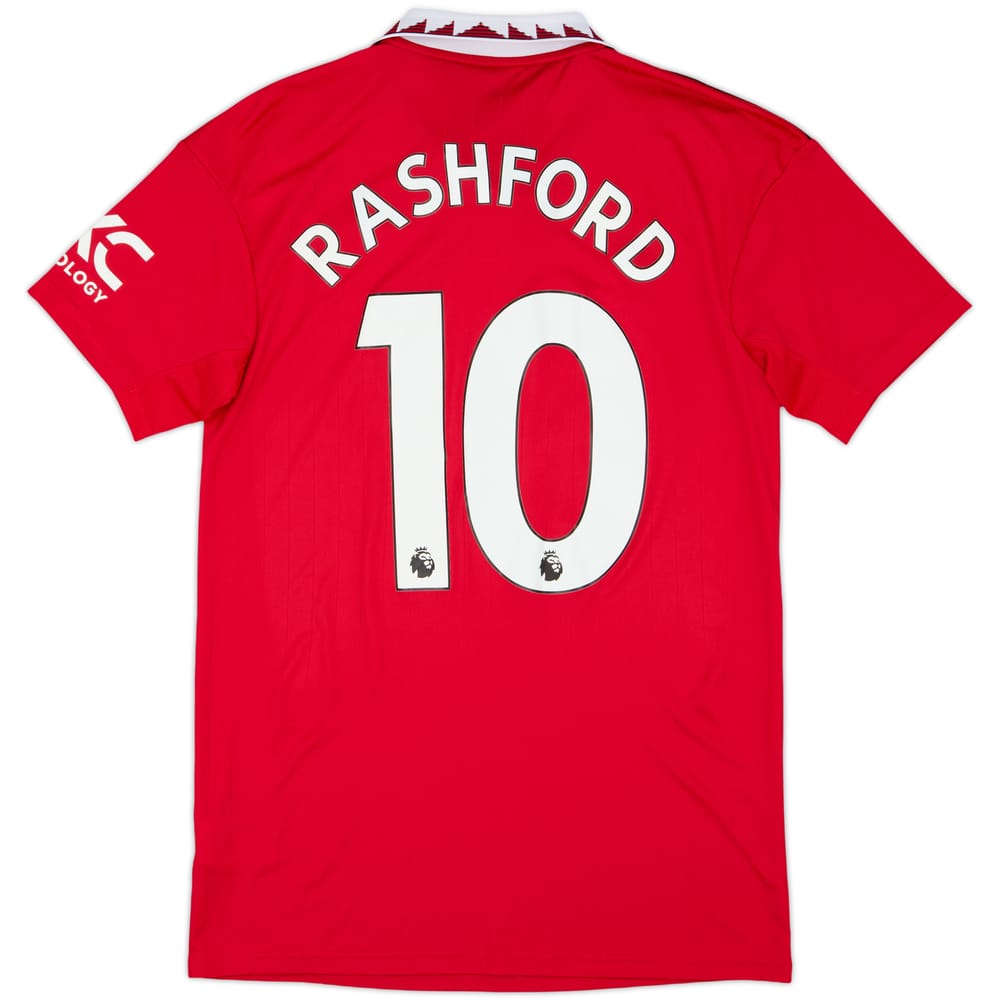 2022-23 Manchester United Home Shirt Rashford #10 - 8/10 - (S)
