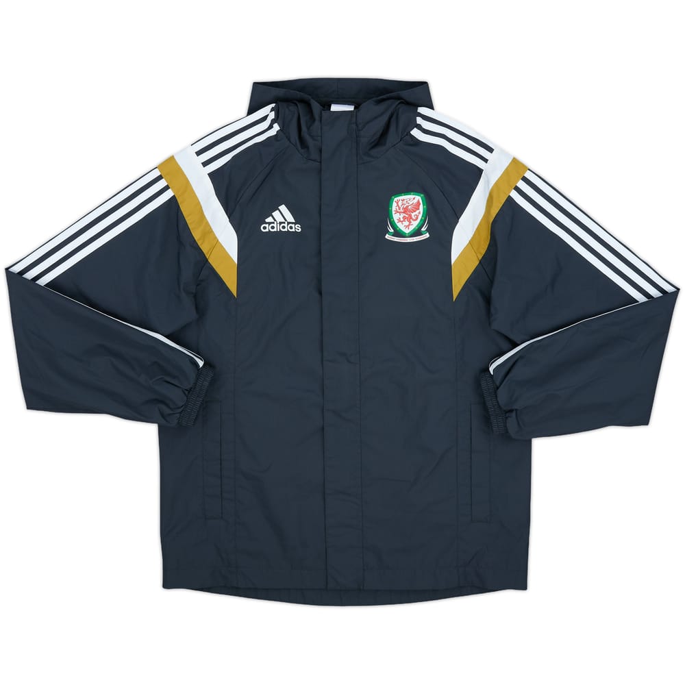 2014-15 Wales adidas Hooded Rain Jacket - 10/10 - (S)