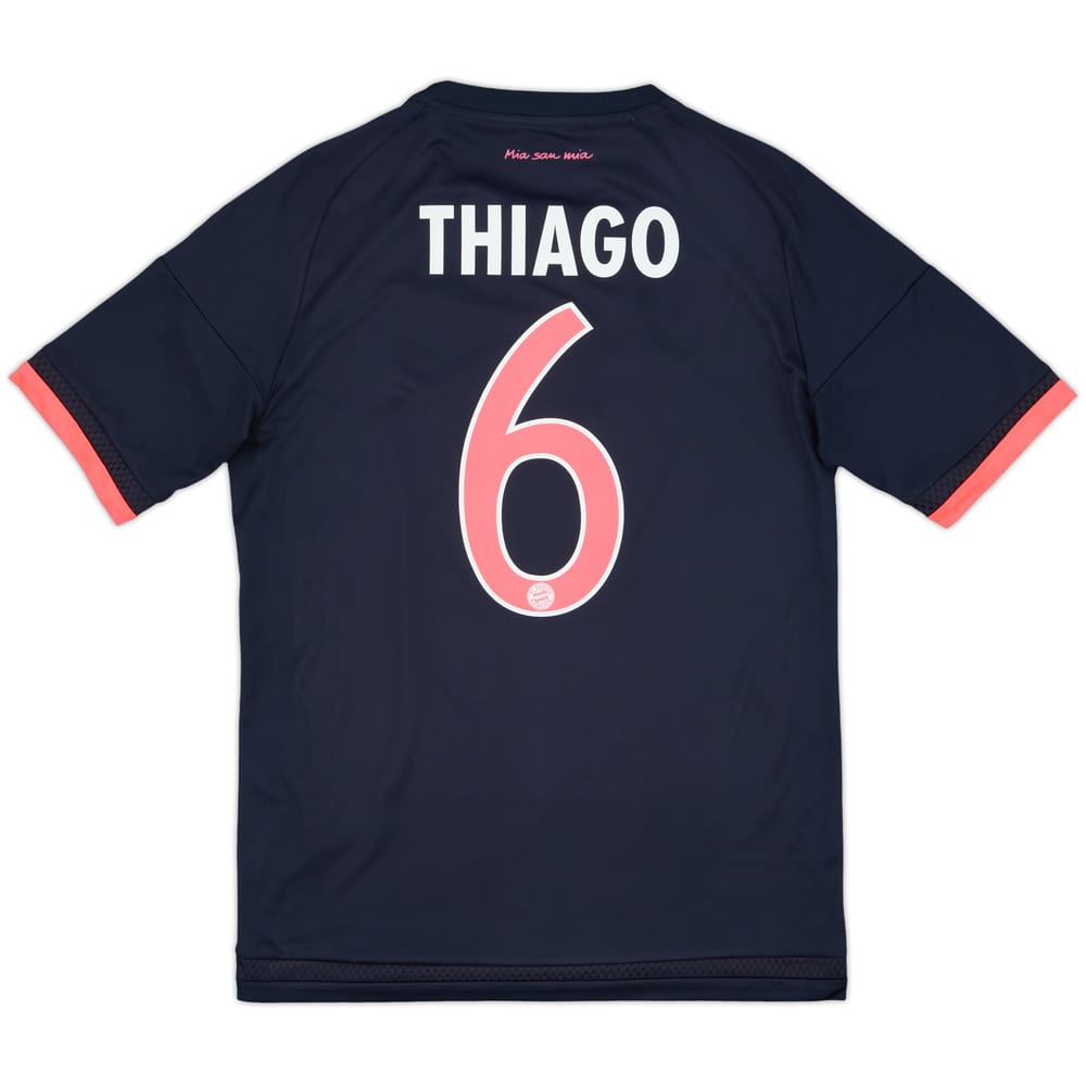 2015-16 Bayern Munich Third Shirt Thiago #6 - 9/10 - (XL.Boys)