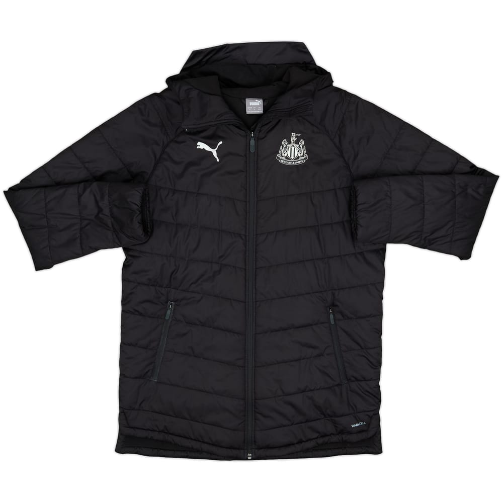2019-20 Newcastle United Puma Hooded Padded Bench Coat - 8/10 - (M)