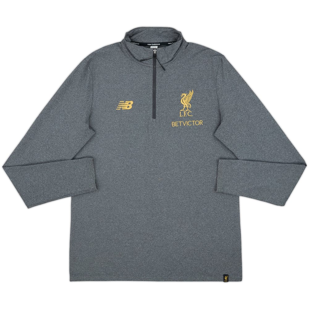 2017-18 Liverpool New Balance 1/4 Zip Drill Top - 7/10 - (XL)