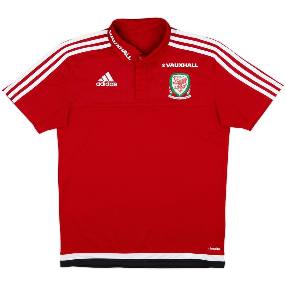 2015-16 Wales adidas Polo Shirt - 9/10 - (S)