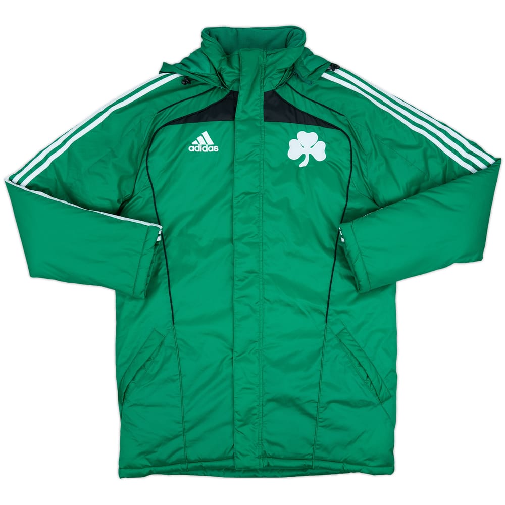 2010-11 Panathinaikos adidas Padded Bench Coat - 10/10 - (S)