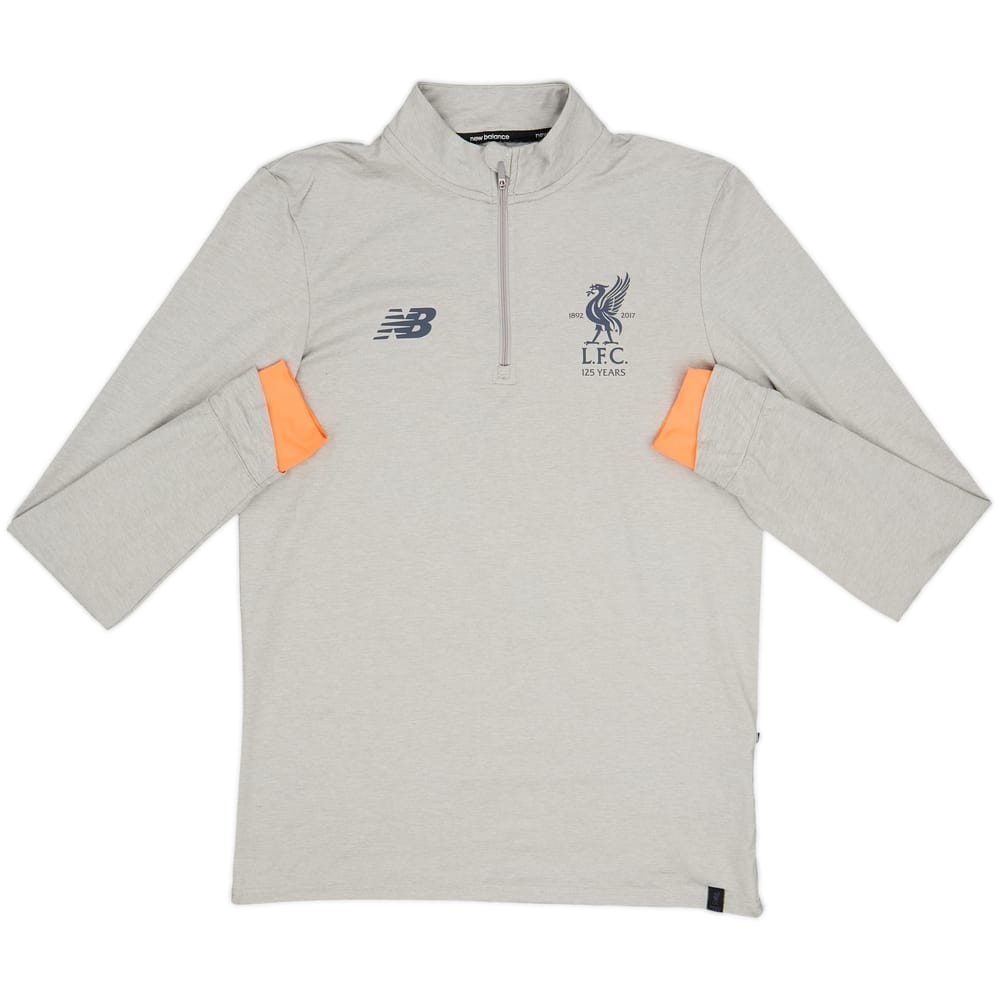 2017-18 Liverpool New Balance 1/4 Zip Drill Top - 8/10 - (M)