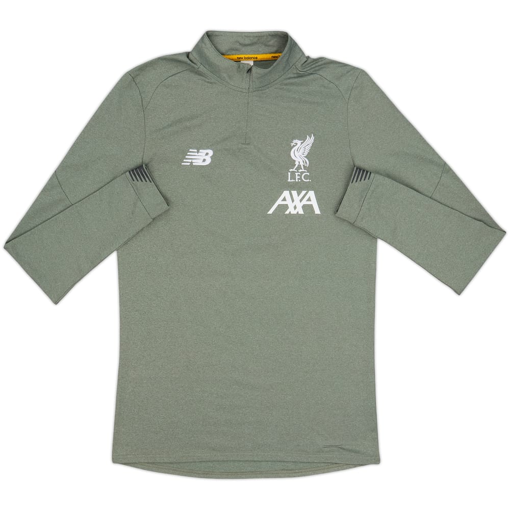 2018-19 Liverpool New Balance 1/4 Zip Drill Top - 8/10 - (S)