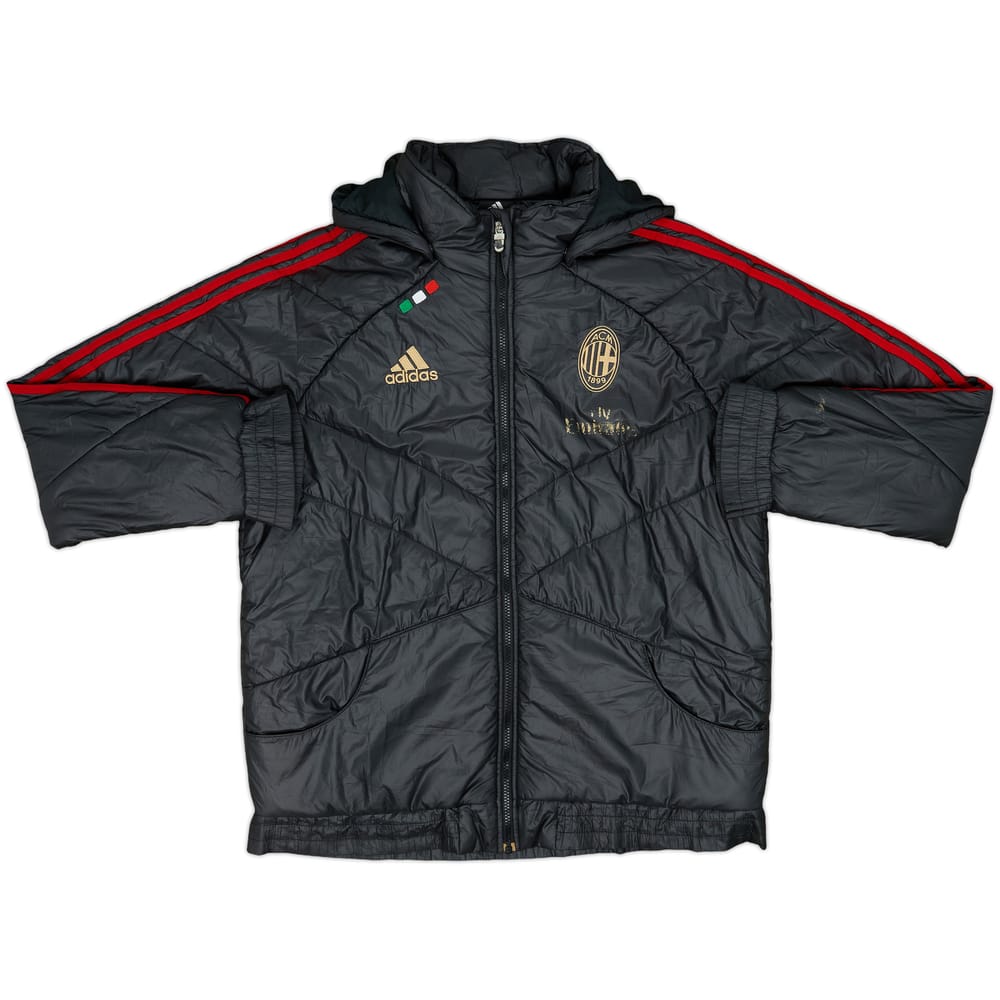 2011-12 AC Milan adidas Hooded Bench Coat - 5/10 - (L)