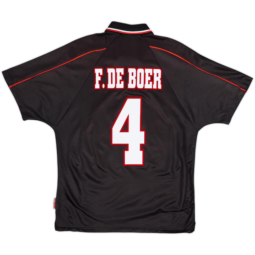1998-99 Ajax Away Shirt F.De Boer #4 - 8/10 - (M)
