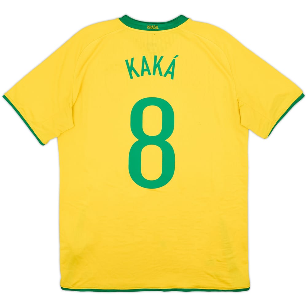 2008-10 Brazil Home Shirt Kaka #8 - 5/10 - (L)