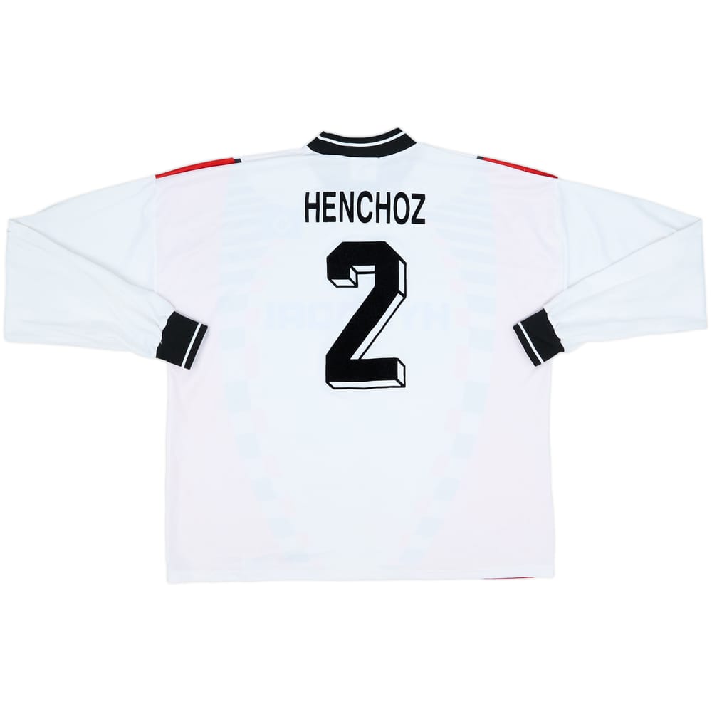 1996-97 Hamburg Home L/S Shirt Henchoz #2 - 8/10 - (XL/XXL)