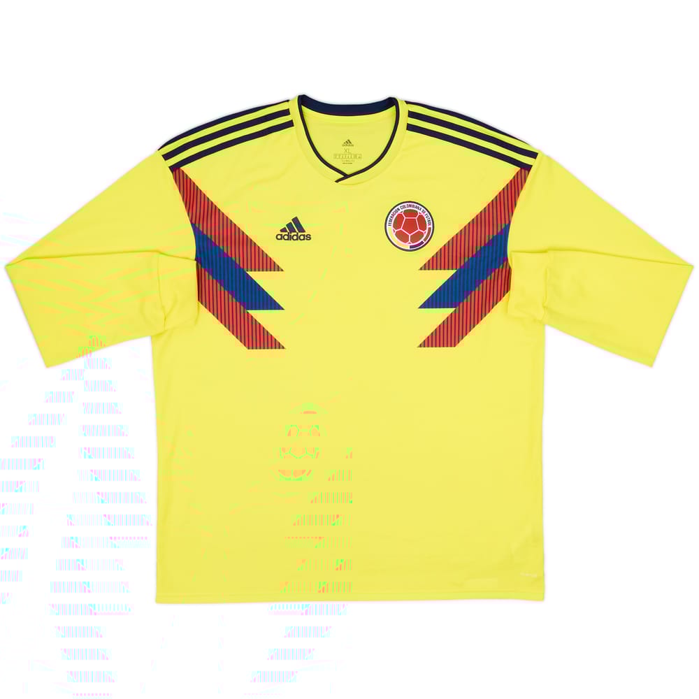 2018-19 Colombia Home L/S Shirt - 9/10 - (XL)