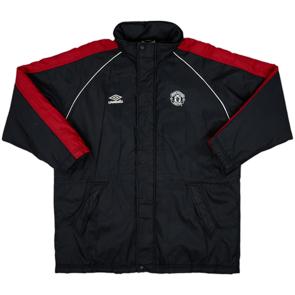 2000-01 Manchester United Umbro Padded Bench Coat - 7/10 - (XL)