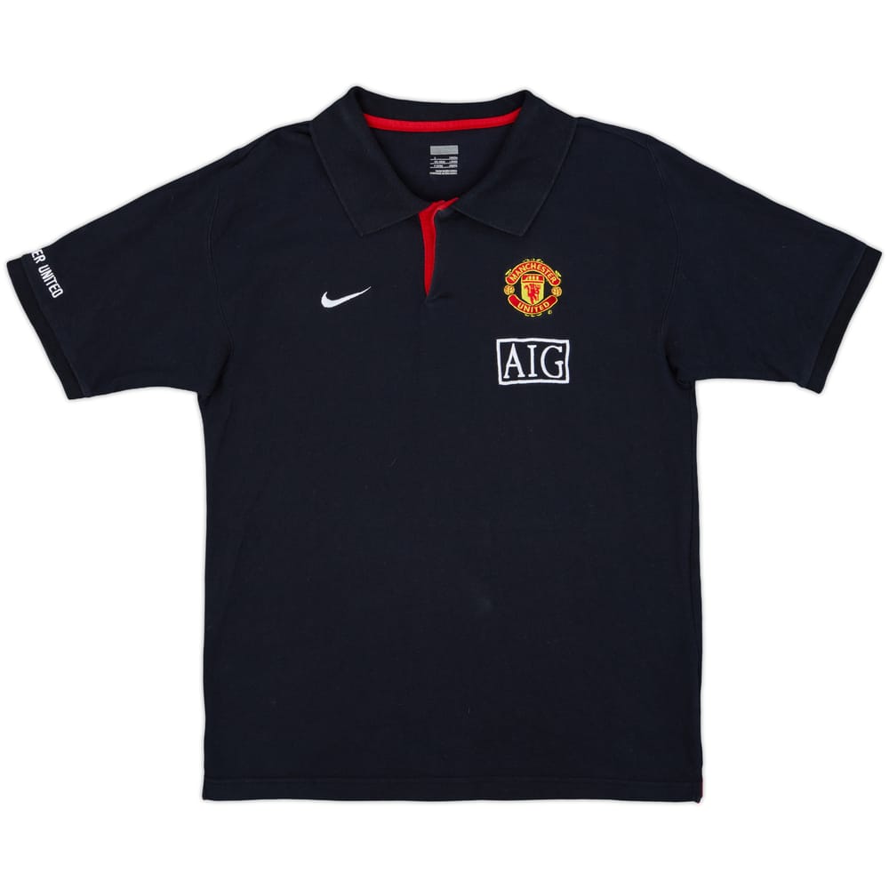 2008-09 Manchester United Nike Polo Shirt - 8/10 - (L)