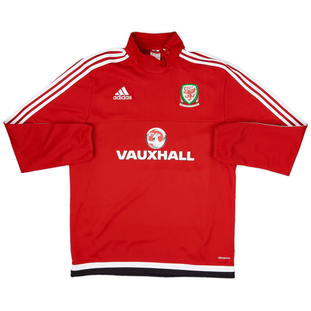 2016-17 Wales adidas 1/4 Zip Drill Top - 9/10 - (L)