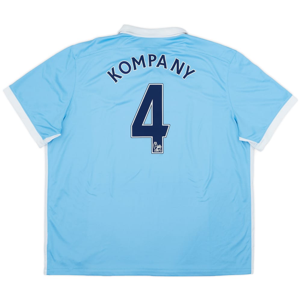 2015-16 Manchester City Home Shirt Kompany #4 - 8/10 - (3XL)
