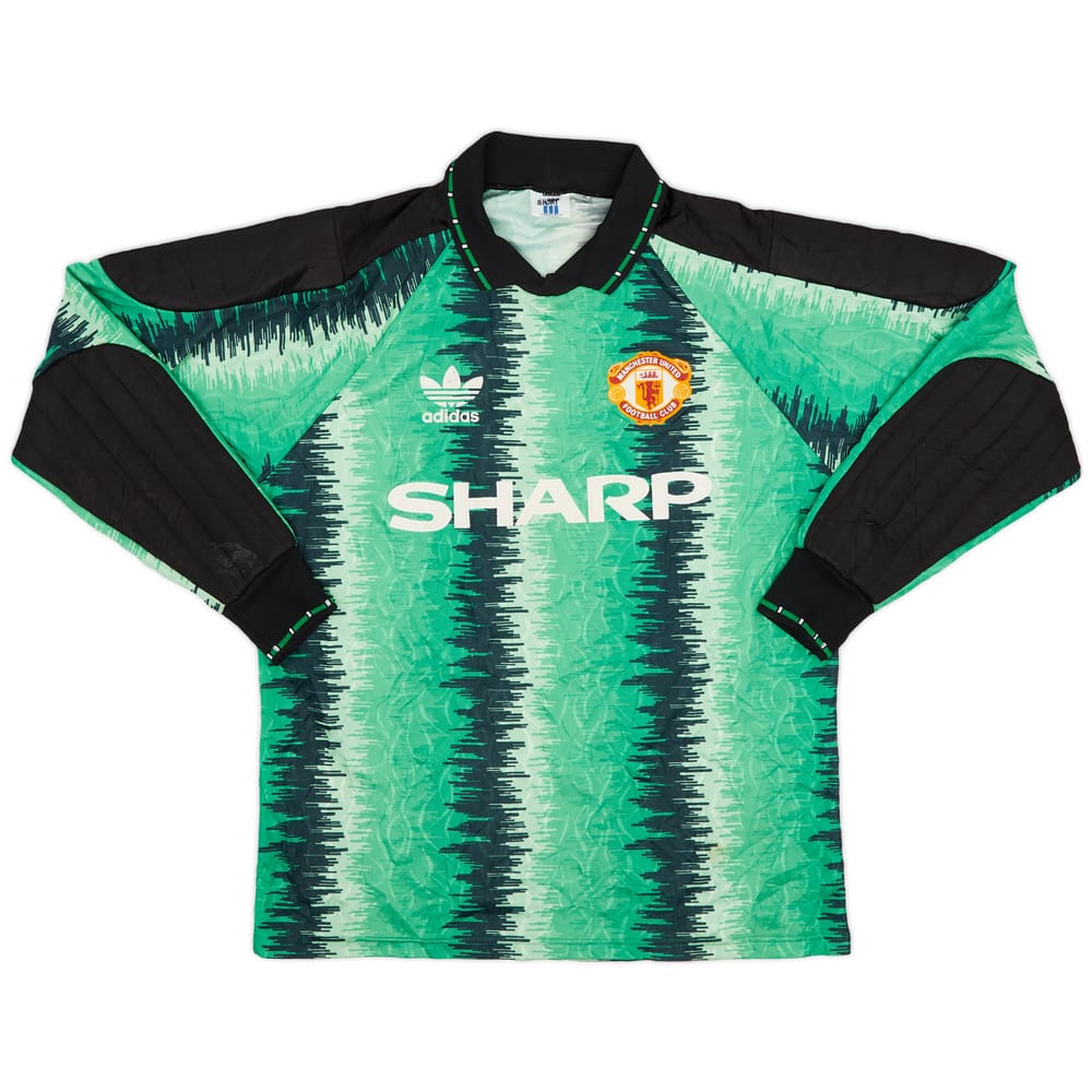 1990-92 Manchester United GK Shirt - 8/10 - (M)
