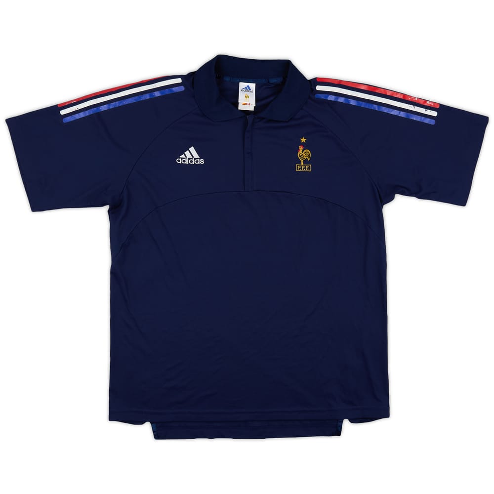 2001-02 France adidas 1/4 Zip Training Shirt - 7/10 - (L)