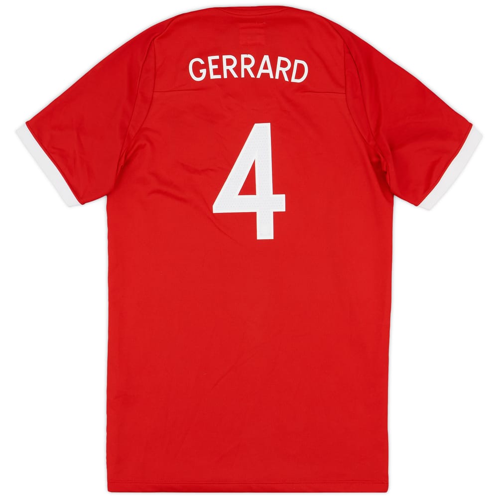 2010-11 England Away Shirt Gerrard #4 - 6/10 - (L.Boys)