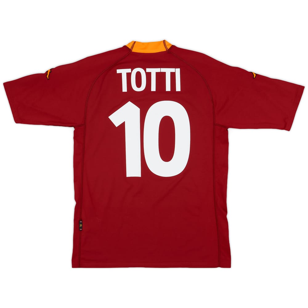 2000-01 Roma Home Shirt Totti #10 - 7/10 - (XL)