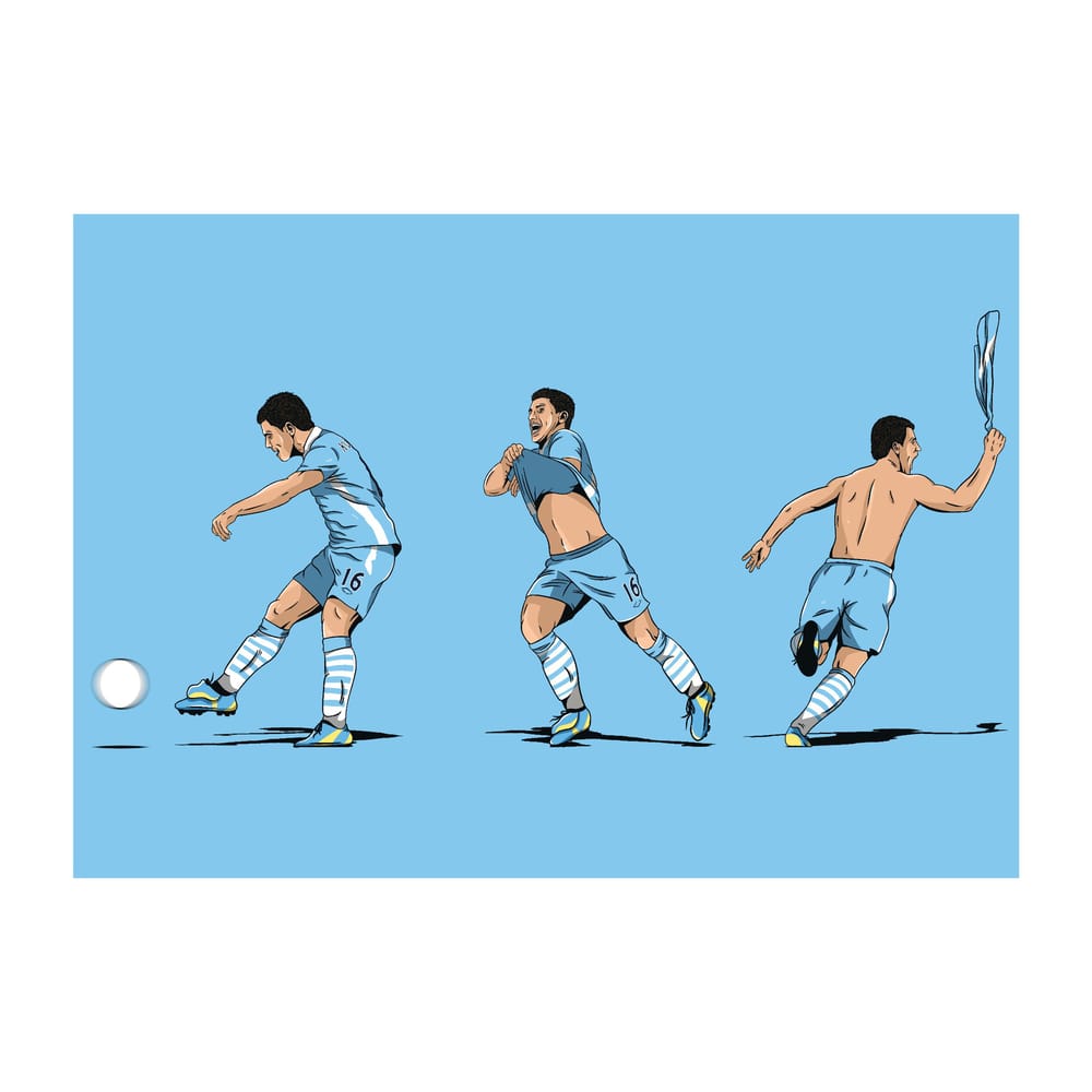 Aguero Legends A3 Print/Poster