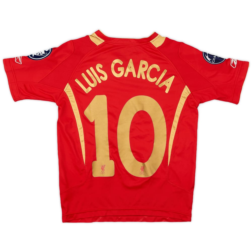 2005-06 Liverpool CL Home Shirt Luis Garcia #10 - 7/10 - (M.Boys)
