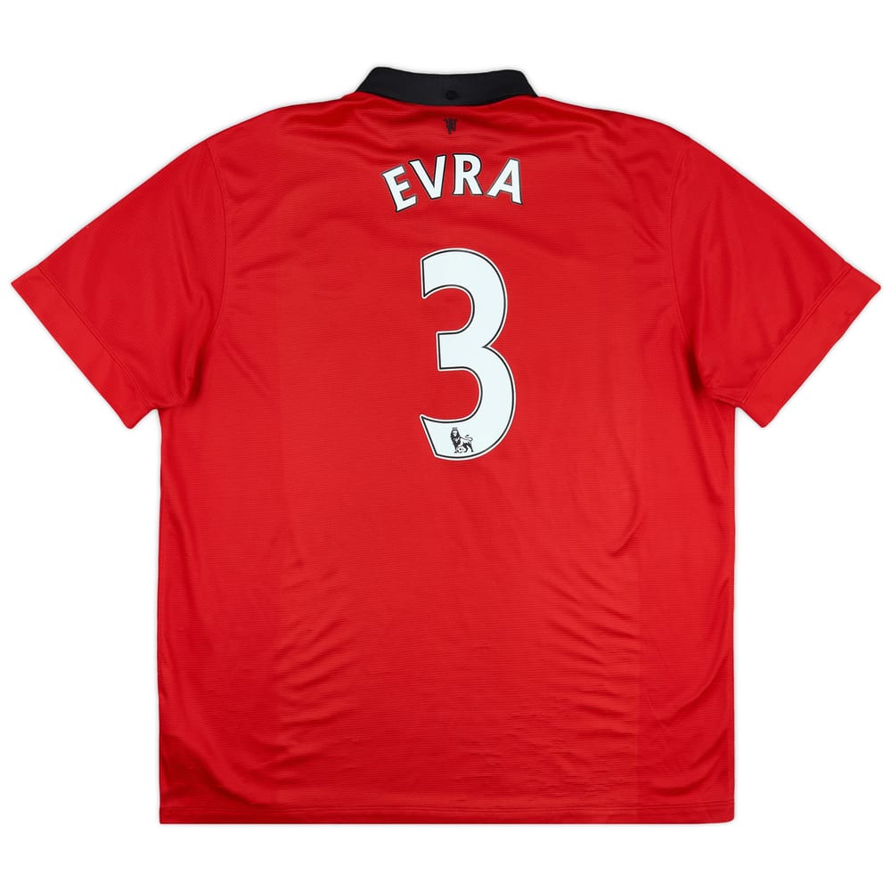 2013-14 Manchester United Home Shirt Evra #3 - 7/10 - (XXL)