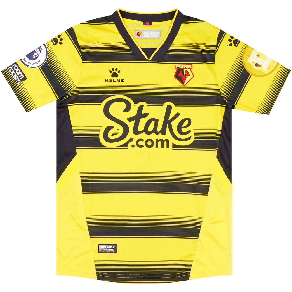 2021-22 Watford Match Issue Home Shirt Ngakia #2