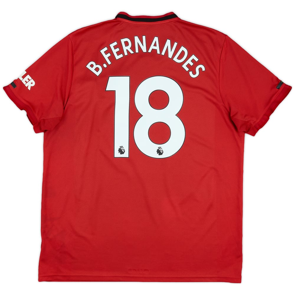 2019-20 Manchester United Home Shirt B.Fernandes #18 - 5/10 - (XL)