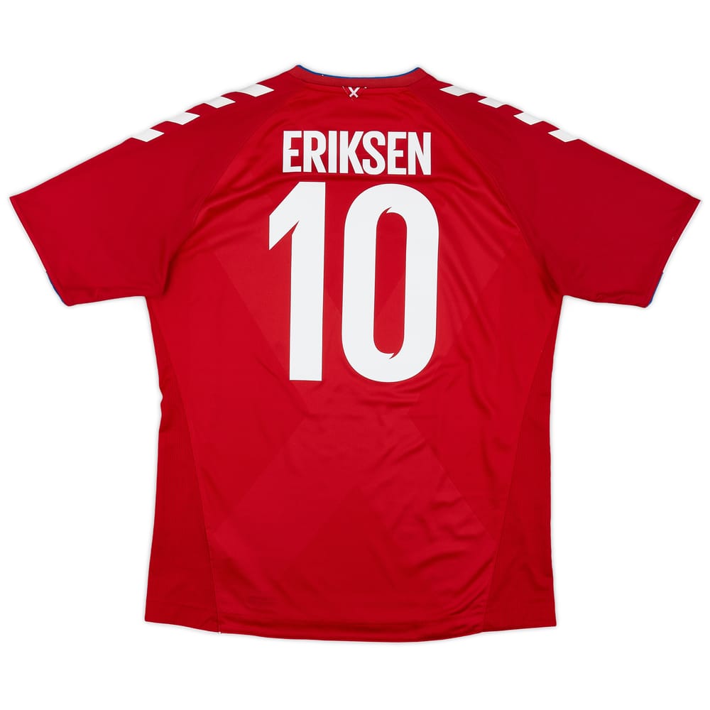 2018-19 Denmark Home Shirt Eriksen #10 - 7/10 - (L)