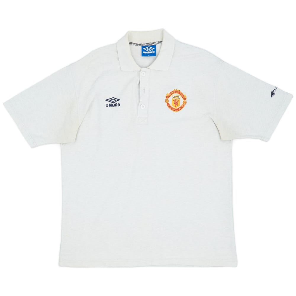 1998-99 Manchester United Umbro Polo Shirt - 8/10 - (XL)