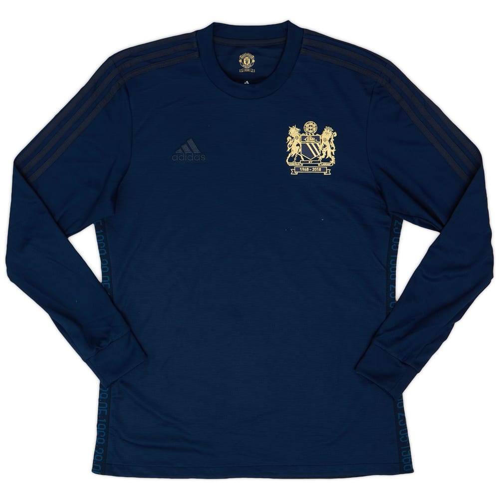2018-19 Manchester United adidas Retro &#039;1968&#039; Sweat Top - 7/10 - (M)