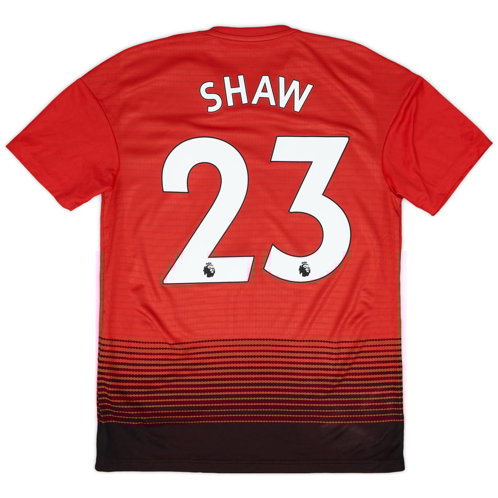 2018-19 Manchester United Home Shirt Shaw #23 - 8/10 - (S)