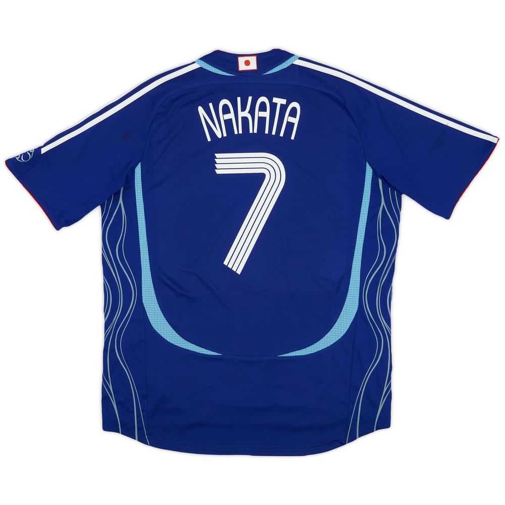 2006-08 Japan Home Shirt Nakata #7 - 8/10 - (XL)