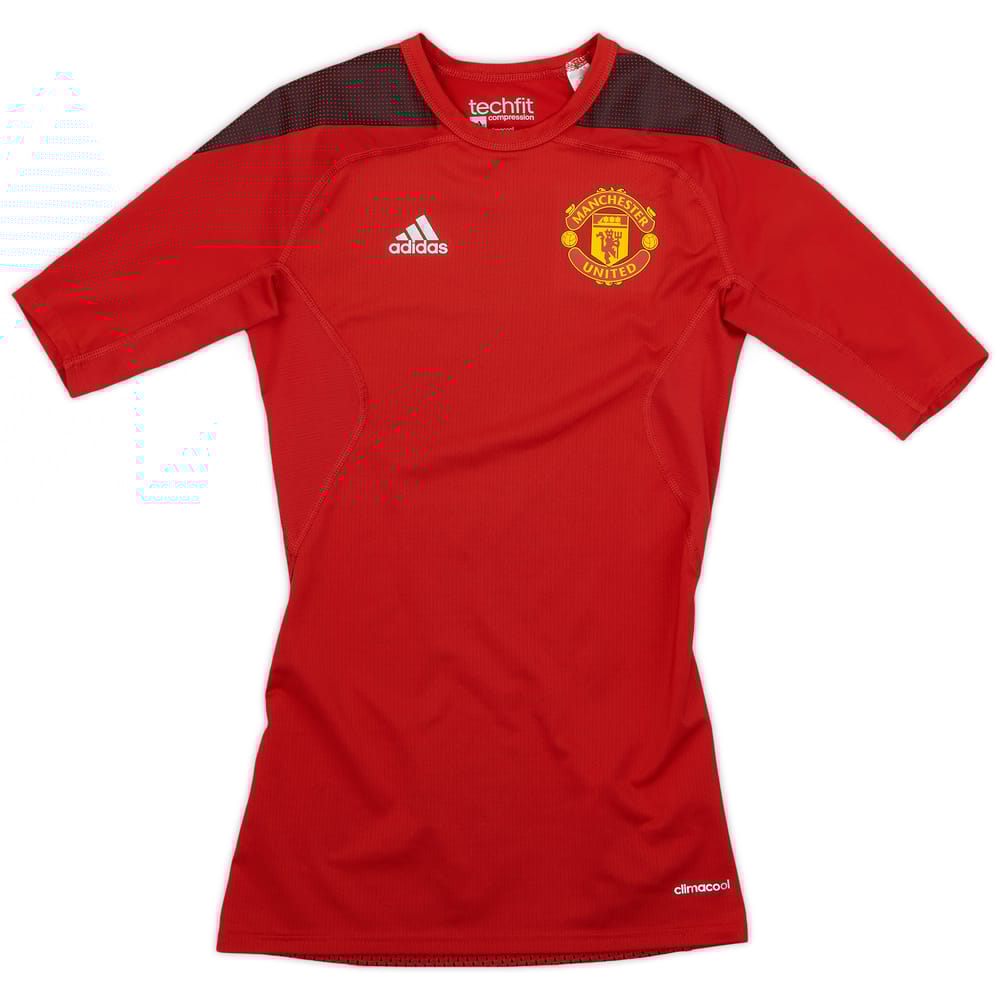 2015-16 Manchester United adidas TechFit Compression Shirt - 10/10 - (S)