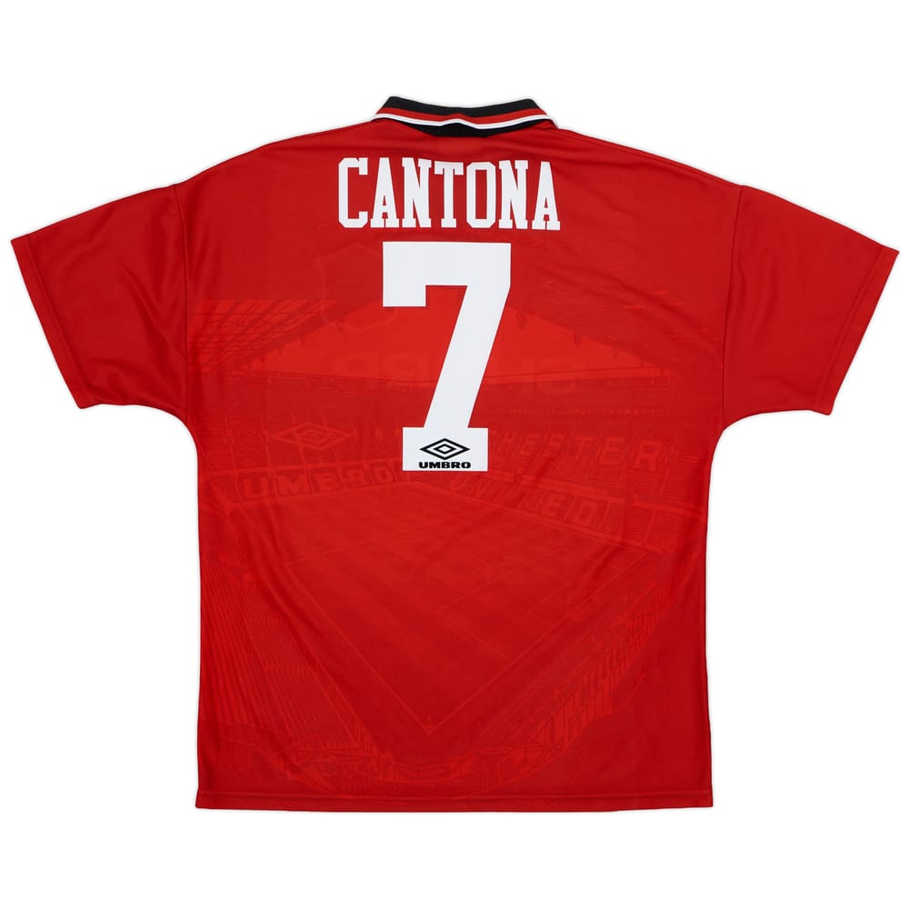 1994-96 Manchester United Home Shirt Cantona #7 - 9/10 - (L)