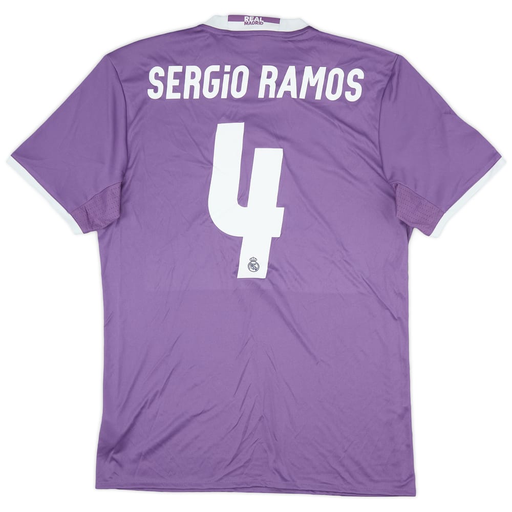2016-17 Real Madrid Away Shirt Sergio Ramos #4 (M)