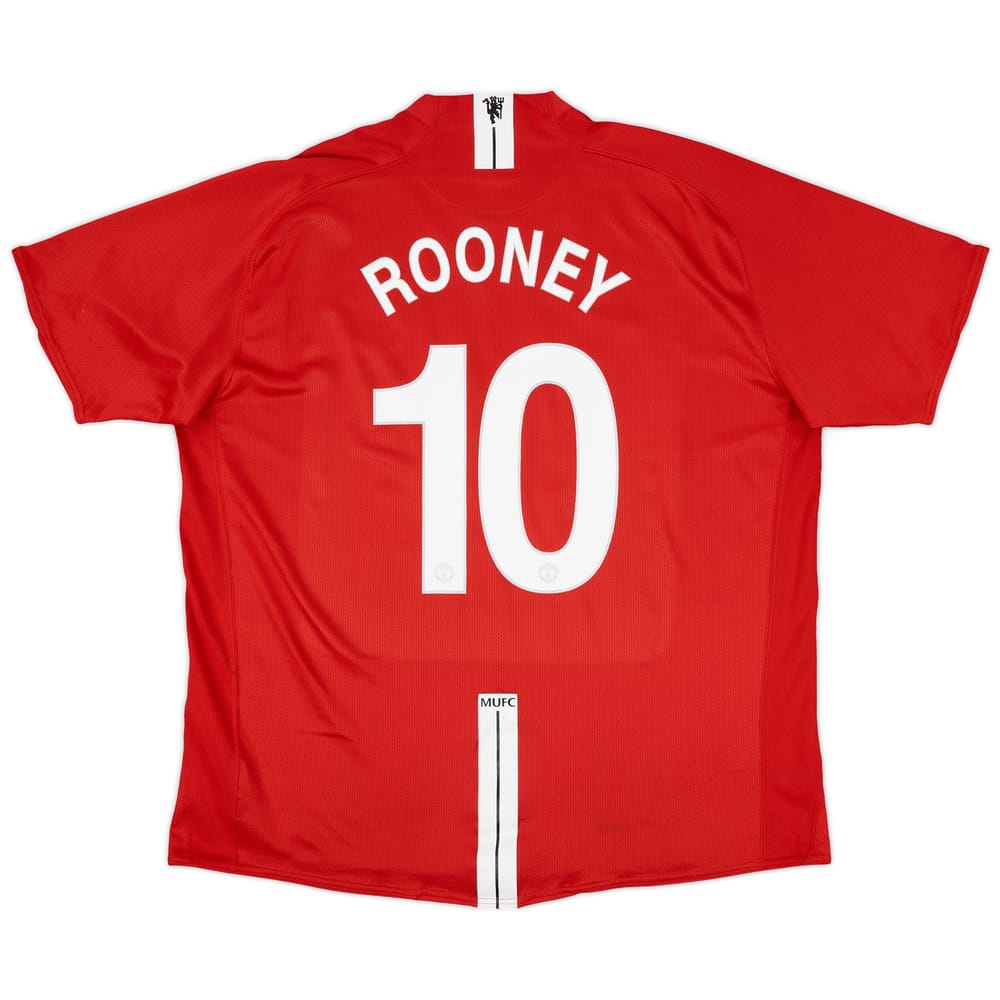 2007-09 Manchester United Home Shirt Rooney #10 - 5/10 - (3XL)