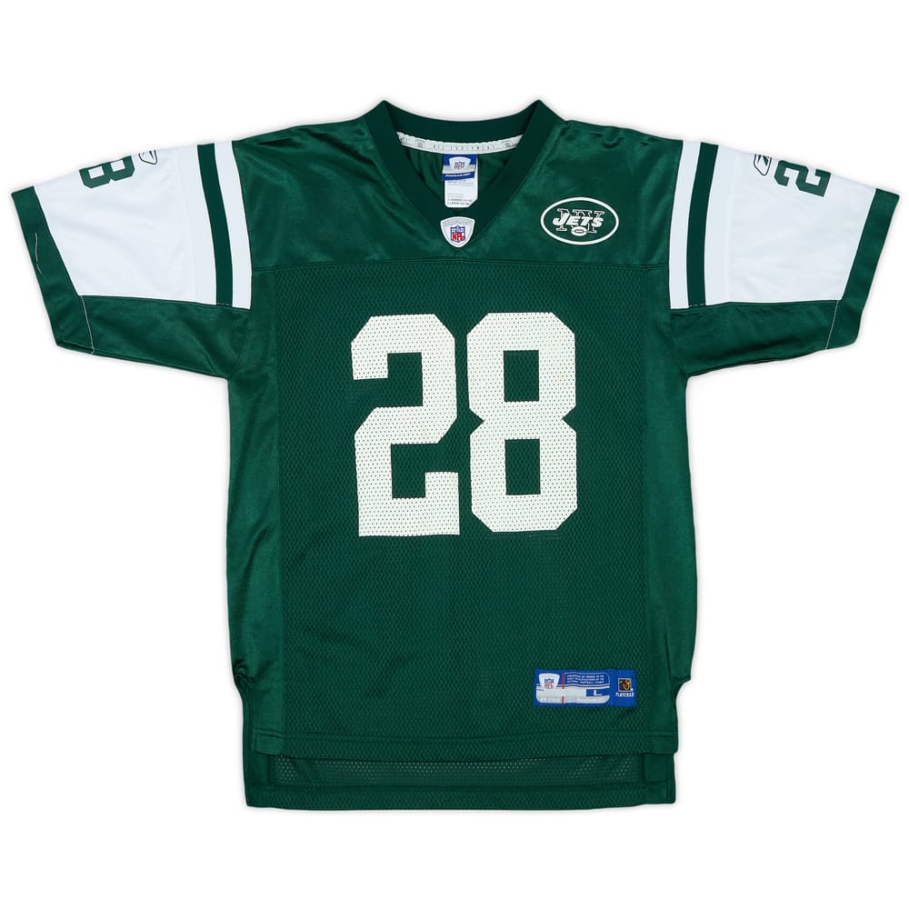 2005 New York Jets Martin #28 Reebok On Field Home Jersey - 8/10 - (L.Boys)