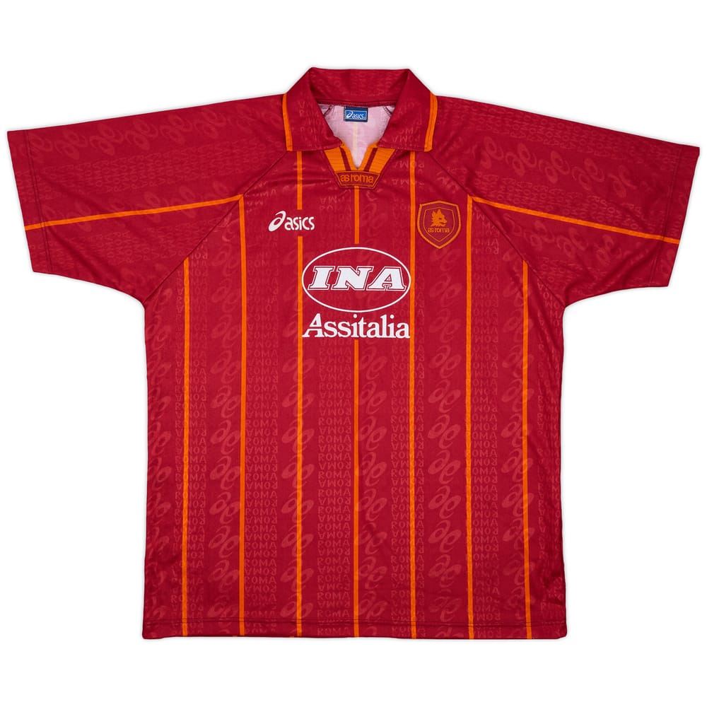 1996-97 Roma Home Shirt - 9/10 - (XL)