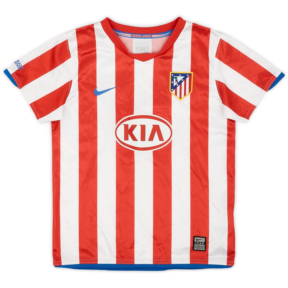 2008-09 Atletico Madrid Home Shirt - 8/10 - (6-7 Years)