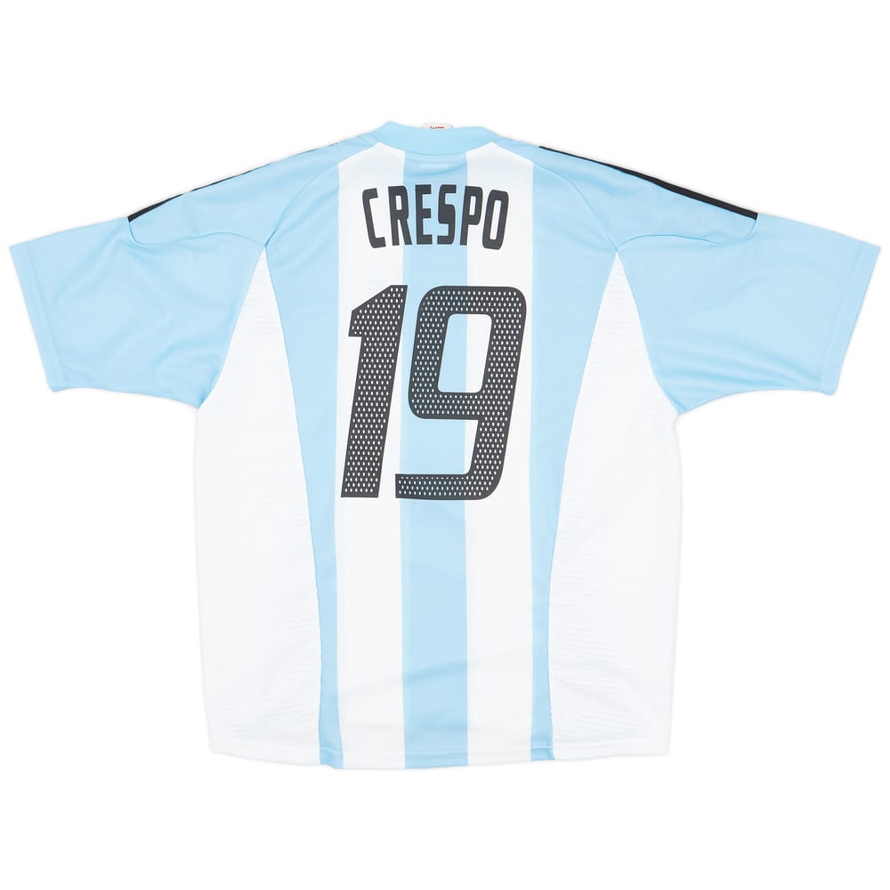 2002-04 Argentina Home Shirt Crespo #19 - 8/10 - (L)