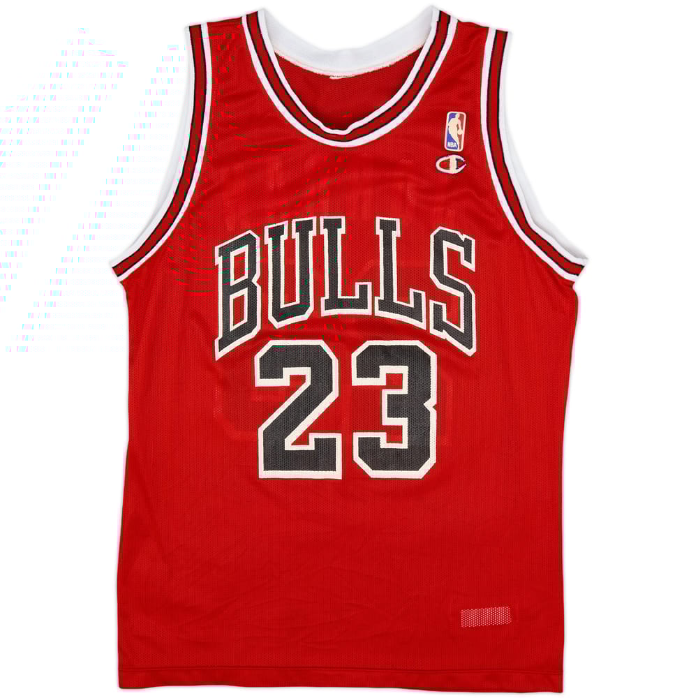 1990-91 Chicago Bulls Jordan #23 Champion Away Jersey - 8/10 - (M)