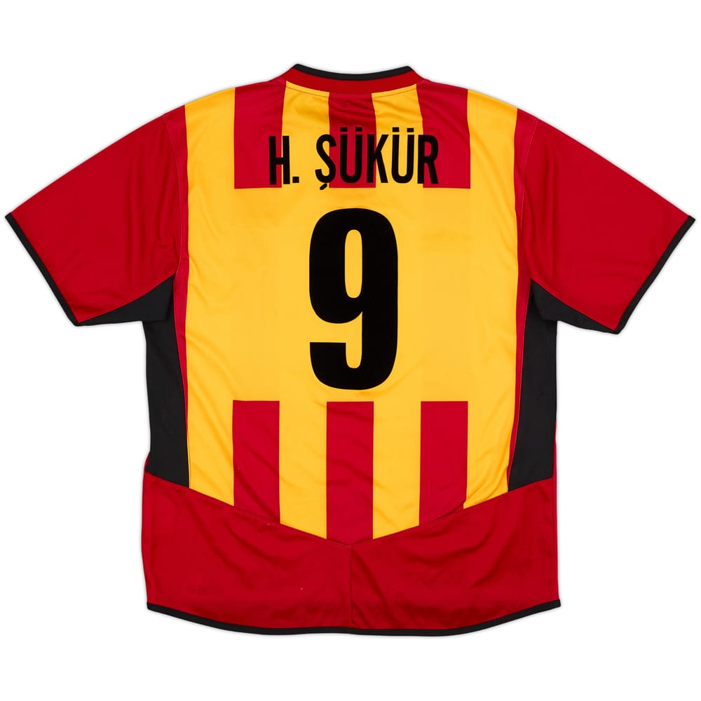 2004-05 Galatasaray Home Shirt H. Sukur #9 - 7/10 - (S)