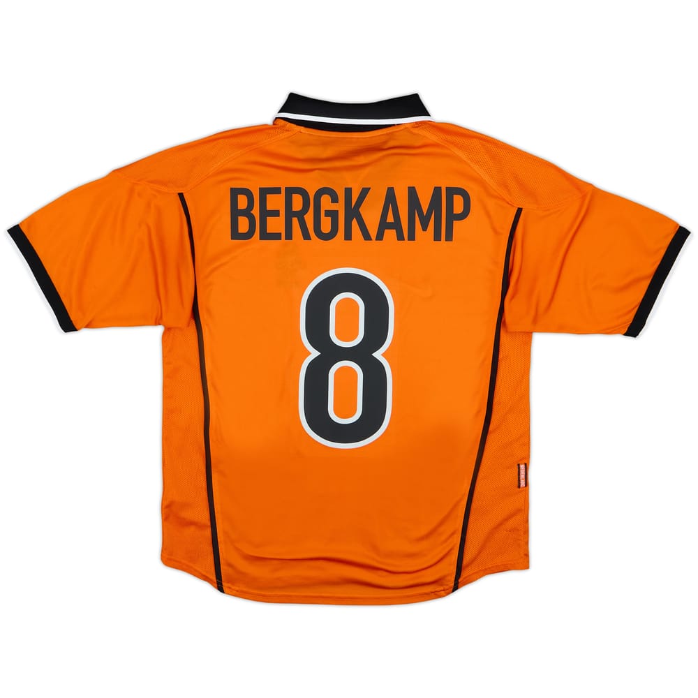 1998-00 Netherlands Home Shirt Bergkamp #8 - 6/10 - (M)