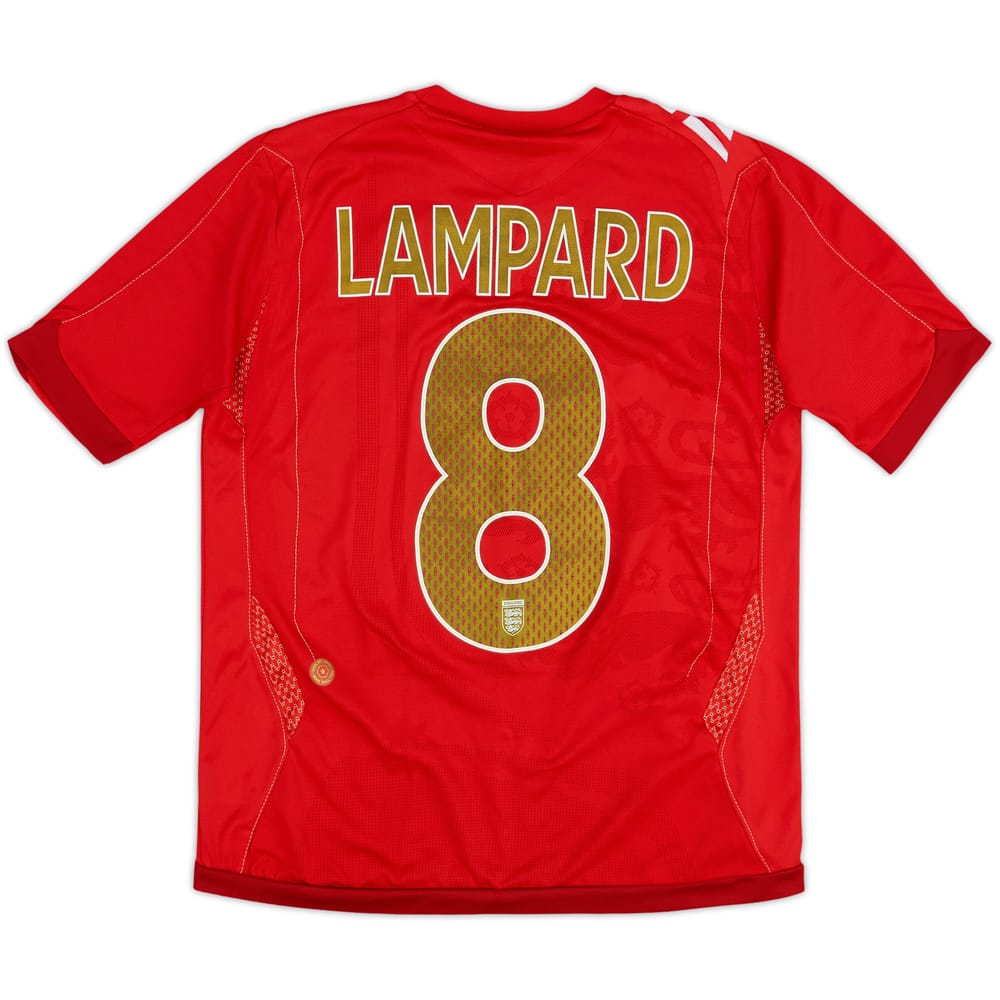 2006-08 England Away Shirt Lampard #8 - 8/10 - (L.Boys)