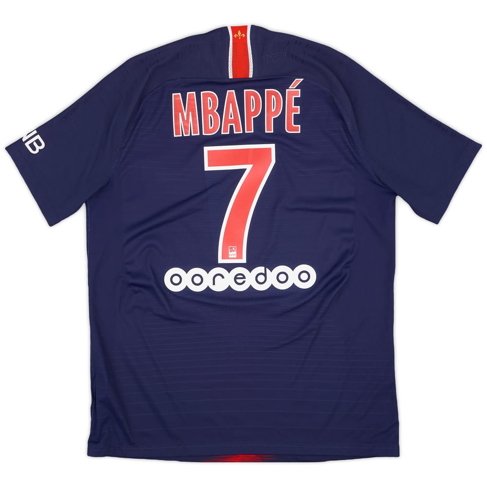 2018-19 Paris Saint-Germain Authentic Home Shirt Mbappe #7 - 9/10 - (L)