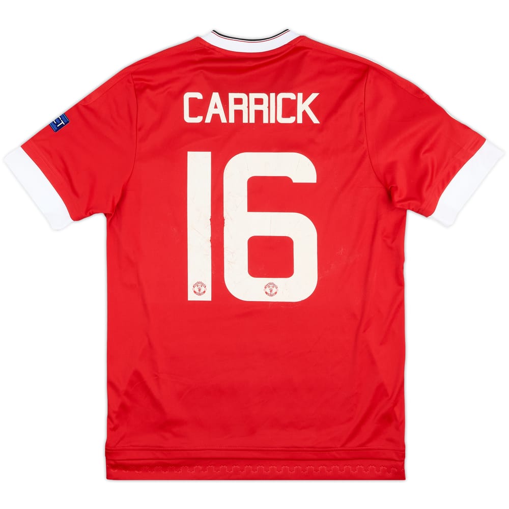 2015-16 Manchester United Home Shirt Carrick #16 - 5/10 - (M)