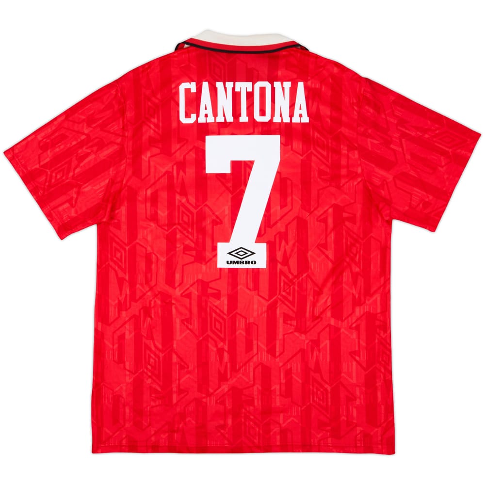 1992-94 Manchester United Home Shirt Cantona #7 - 6/10 - (XL)
