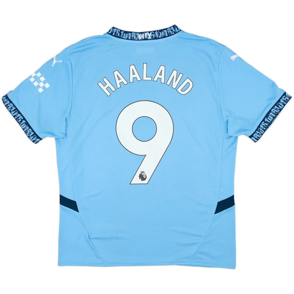 2024-25 Manchester City Home Shirt Haaland #9 - 7/10 - (L)
