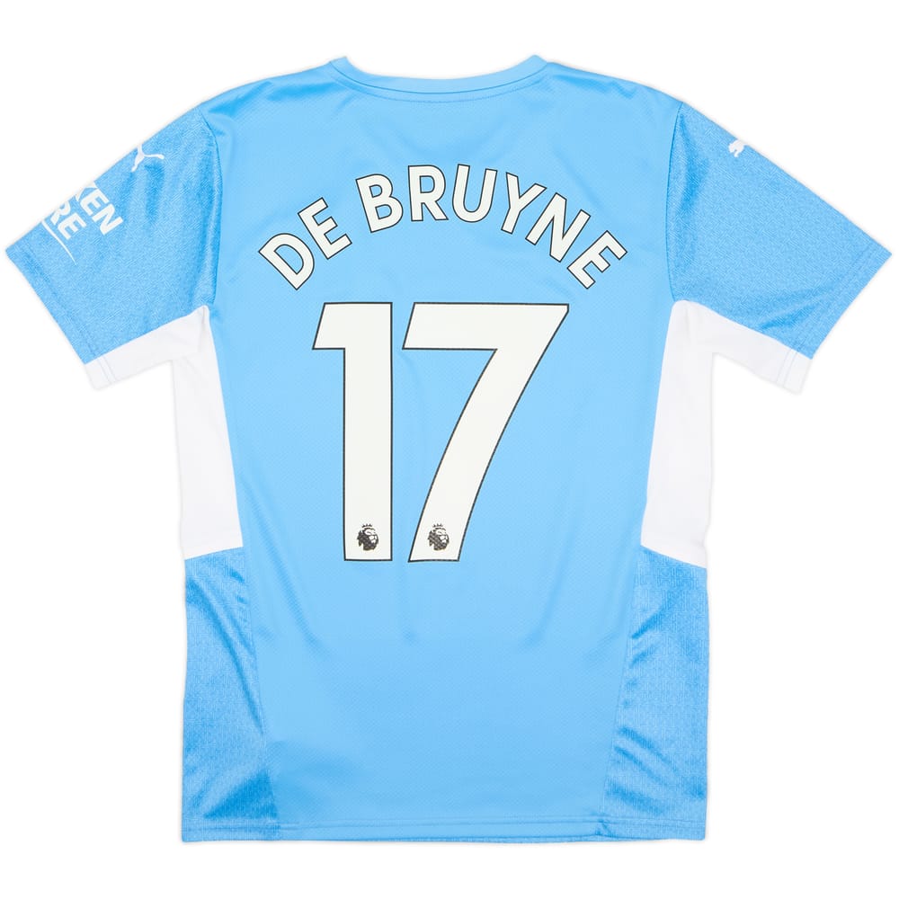 2021-22 Manchester City Home Shirt De Bruyne #17 - 10/10 - (S)